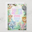 Search for cute safari animals invitations Elephant