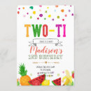 Search for second birthday invitations Fruit party