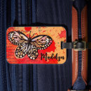 Recherche de butterfly luggage tags Vintage