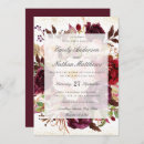 Search for elegant burgundy and gold wedding invitations Rustic
