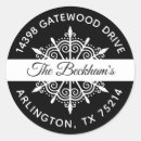Search for snowflake return address stickers Modern
