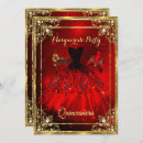 Search for red masquerade quinceanera invitations Mask