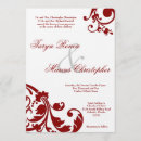 Search for crimson and white wedding invitations Floral
