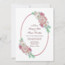 Recherche de floral frame mariage invitations Rose pâle