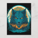 Search for wolf face postcards Werewolf
