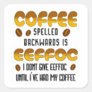 Search for backwards stickers Coffee