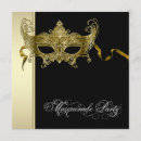 Search for mardi gras quinceanera invitations Gold
