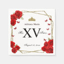 Search for red and gold napkins Create your own