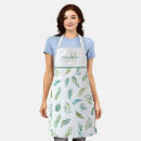 Search for leaf green aprons For her