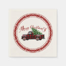 Search for plaid christmas napkins Red and black plaid