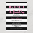 Search for pink black bridal shower invitations Brunch