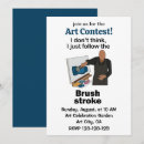 Search for brush strokes invitations Artistic