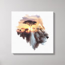 Search for african lion canvas prints Wildlife