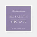Search for lilac wedding napkins Calligraphy