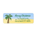 Search for palm tree return address labels Watercolor