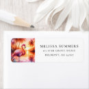 Search for flamingo return address labels Pink