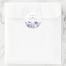 Search for floral design wedding stickers Dusty blue