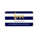 Search for gold foil return address labels weddings Glitter