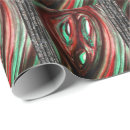 Search for ghosts wrapping paper Haunted