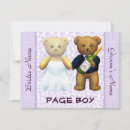 Search for boys wedding invitations Page boy