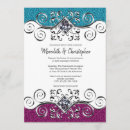 Search for blue and silver wedding invitations Flourish