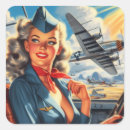 Recherche de vintage aviation autocollants Vol