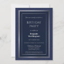 Recherche de royal blue silver birthday invitations Bleu