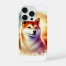 Search for shiba inu iphone cases Watercolor