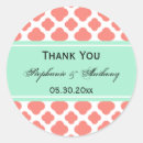Recherche de rose menthe autocollants Monogrammé
