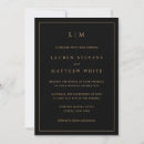 Search for elegant black and gold wedding invitations Modern