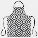 Search for black and white diamond pattern aprons Abstract