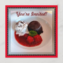 Recherche de fraise de chocolat invitations Crème glacée