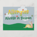 Search for allergies postcards Allergy