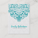Recherche de dentelle turquoise cartes visite Blanc