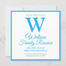 Recherche de bleu clair invitations Monogramme