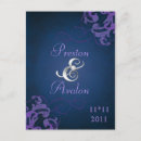 Search for scroll wedding postcards Purple