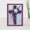 Search for flower arrangement cards Purple