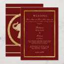 Search for deep red invitations Gold