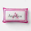 Recherche de monogramme rose coussins Girl