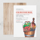 Search for southern party invitations Crawfish boil