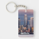 Search for people rectangular keychains Skyline