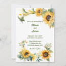 Search for sun flower wedding invitations Elegant