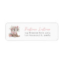 Search for pink baby shower return address labels Dusty rose