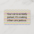Search for parking business cards Funny