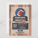 Search for american football birthday invitations Chalkboard