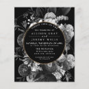 Search for dark 4x5 invitations Black and white