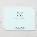 Search for ice blue save the dates Minimalist