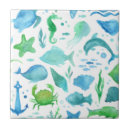 Search for blue fish tiles White