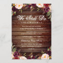 Search for rustic vow renewal invitations Burgundy