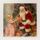 Search for vintage santa puzzles Christmas eve